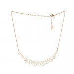 Constance Lepage White Mary Necklace