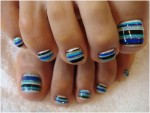 Stripes-toe-nail-art