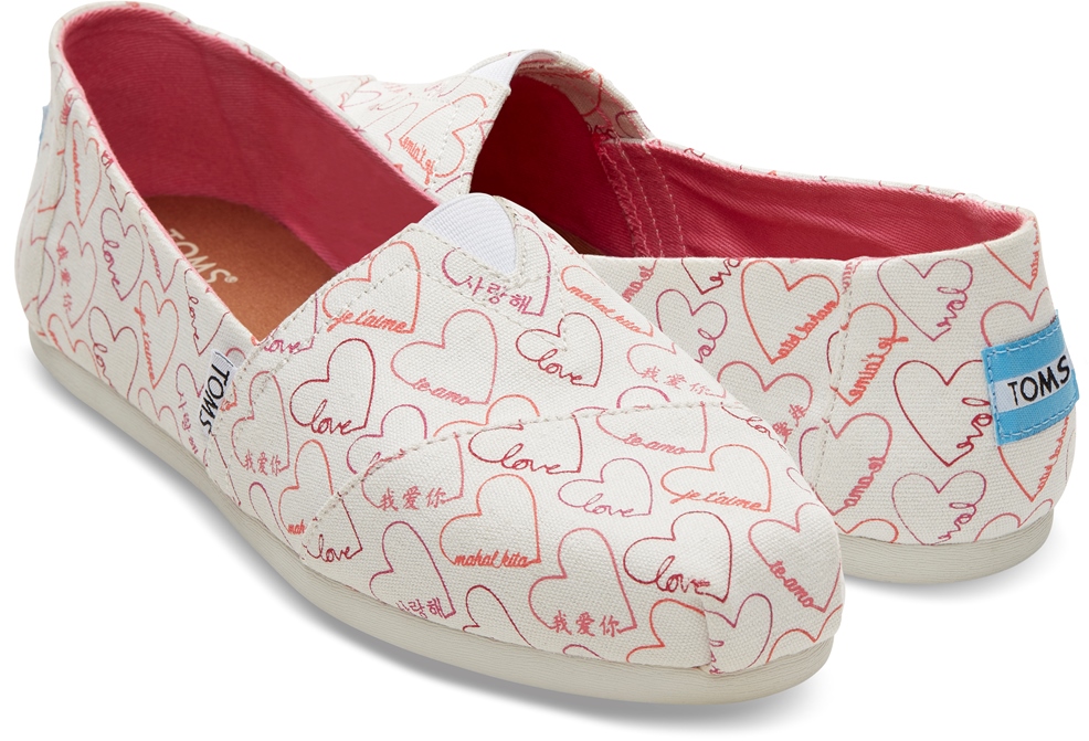 TOMS Releases Limited Edition Valentine's Day Themed Shoes