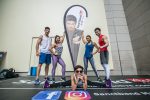 Under Armour brand ambassadors, (from left) Peter Davis, Linora Low, Atilia Haron, Nana al Haleq , Kit Mah cheering up for the contestants at Test of Will 2017 National Heats