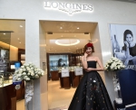 3. Longines Ambassador of Elegance, Lin Chi Ling posing in front of the new KLCC boutique-min