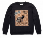 Dark Disney Sig C Applique Sweatshirt in Black (34203Blk)