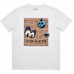 Dark Disney Sig C Eyes Applique T-Shirt in White (34206WHT)